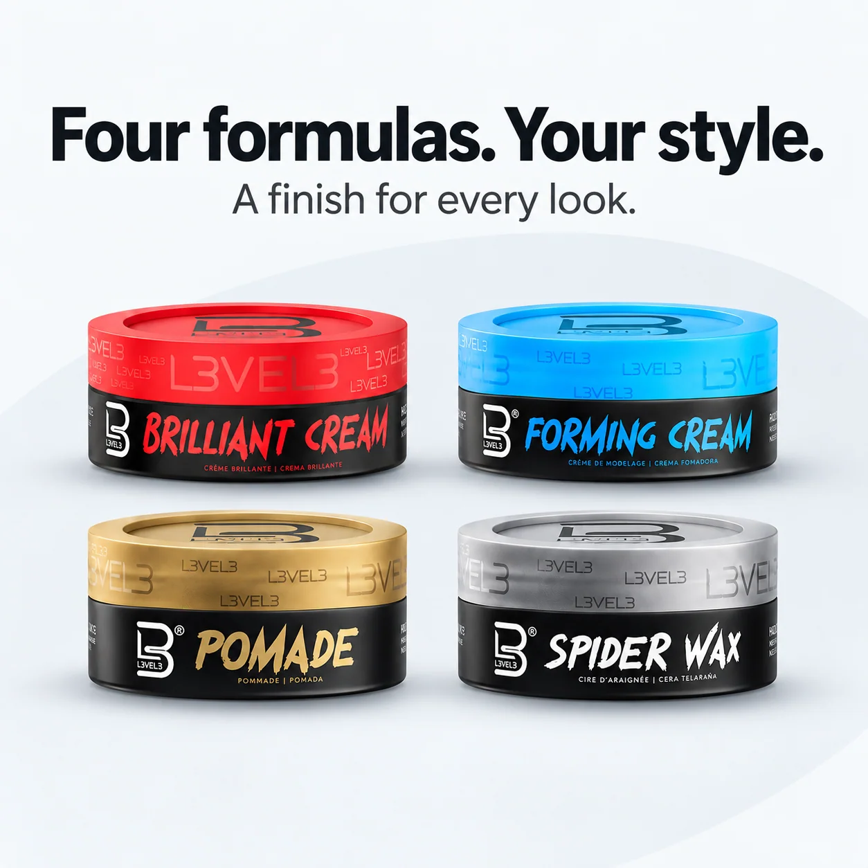 Zestaw do stylizacji włosów Pucks Mix & Match – 4 szt.