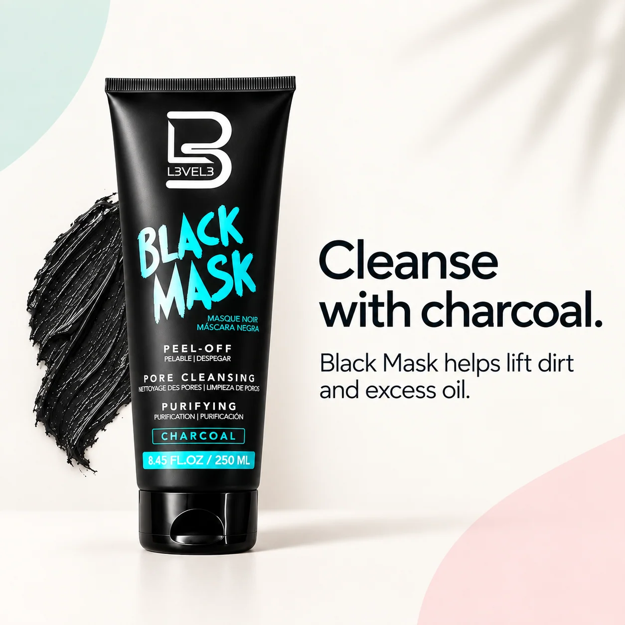 Kit de mascarilla negra y rosa