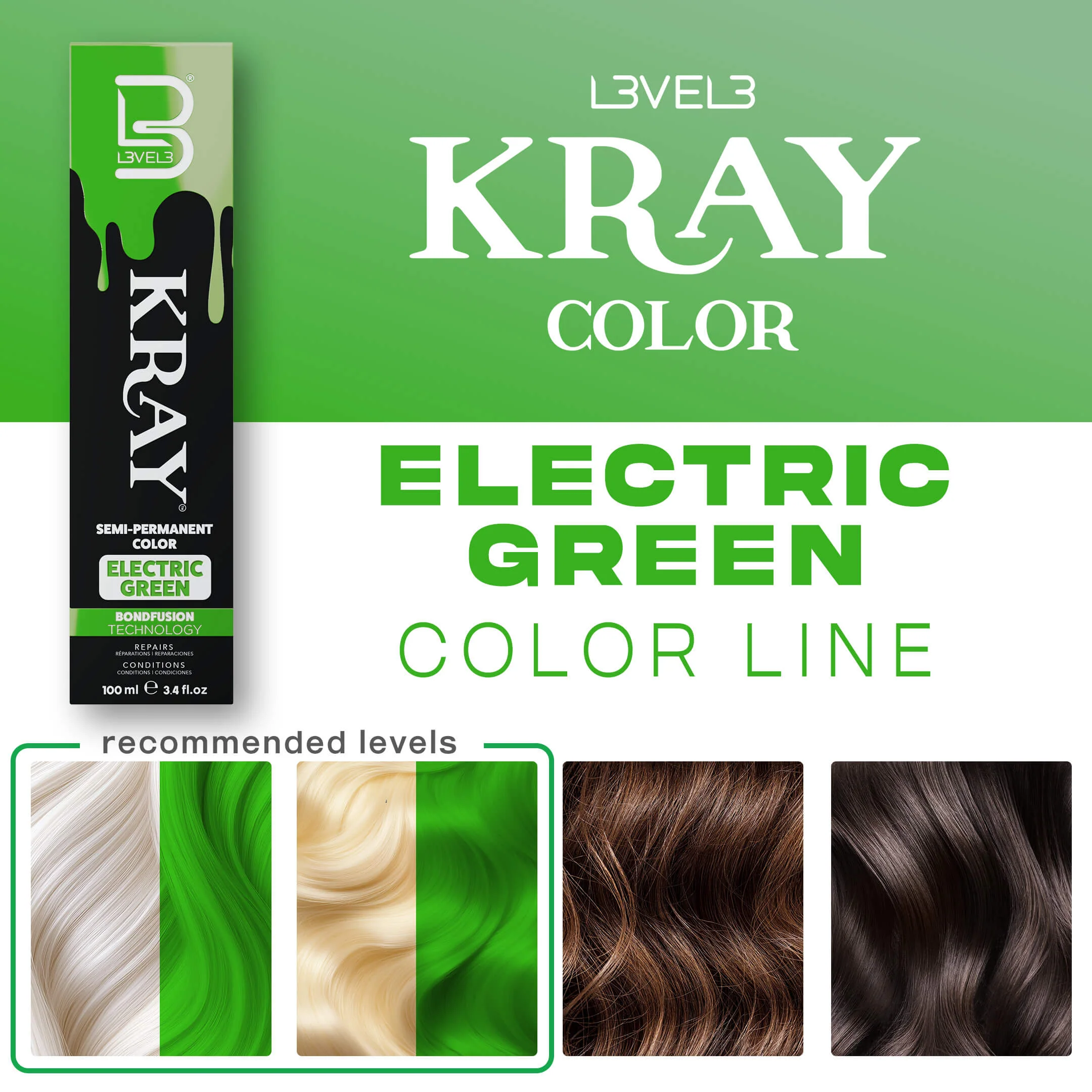 Electric Green Semi-Permanente Kleur