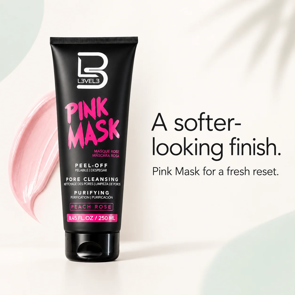 Kit de mascarilla negra y rosa