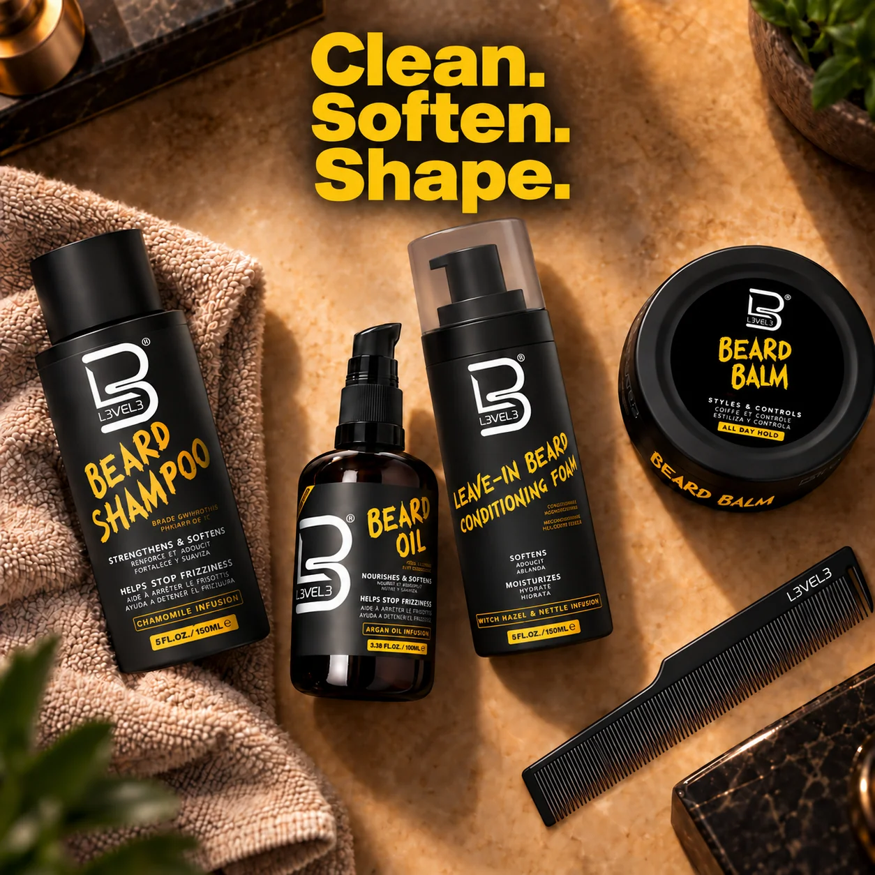 Set completo per la cura della barba