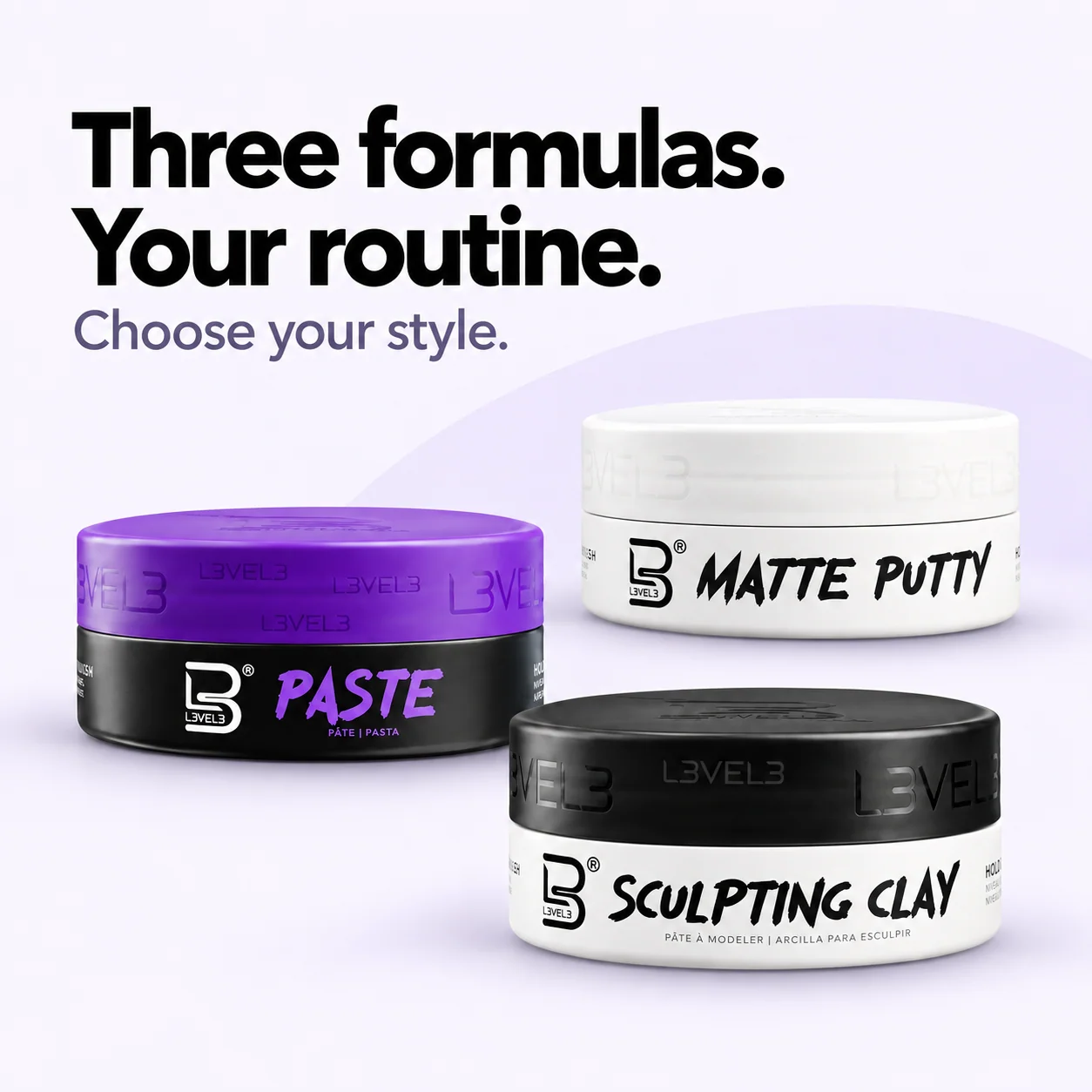 Zestaw do stylizacji włosów Pucks Mix & Match – 3 szt.