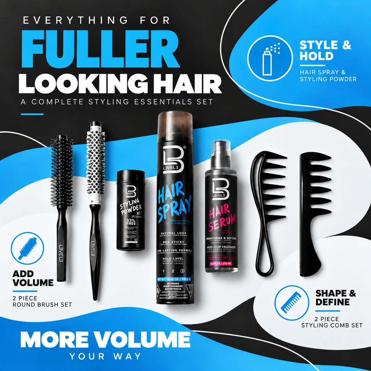 Kit Volumizador para o Cabelo
