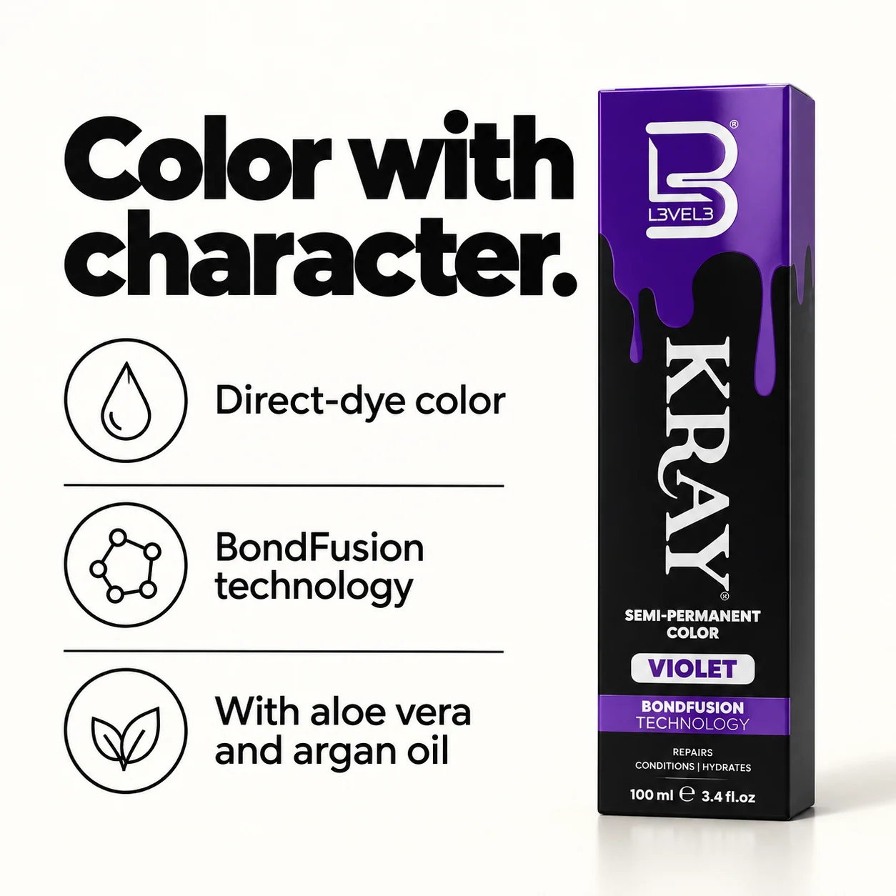 Violet Semi Permanent Color