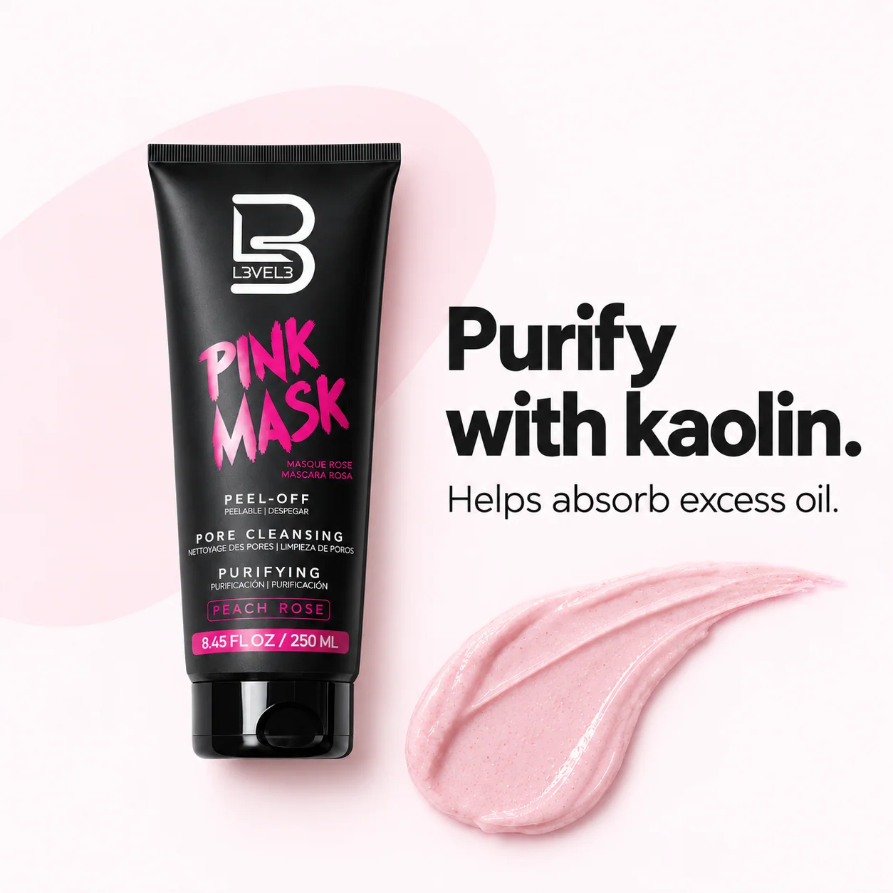 Pinke Gesichtsmaske