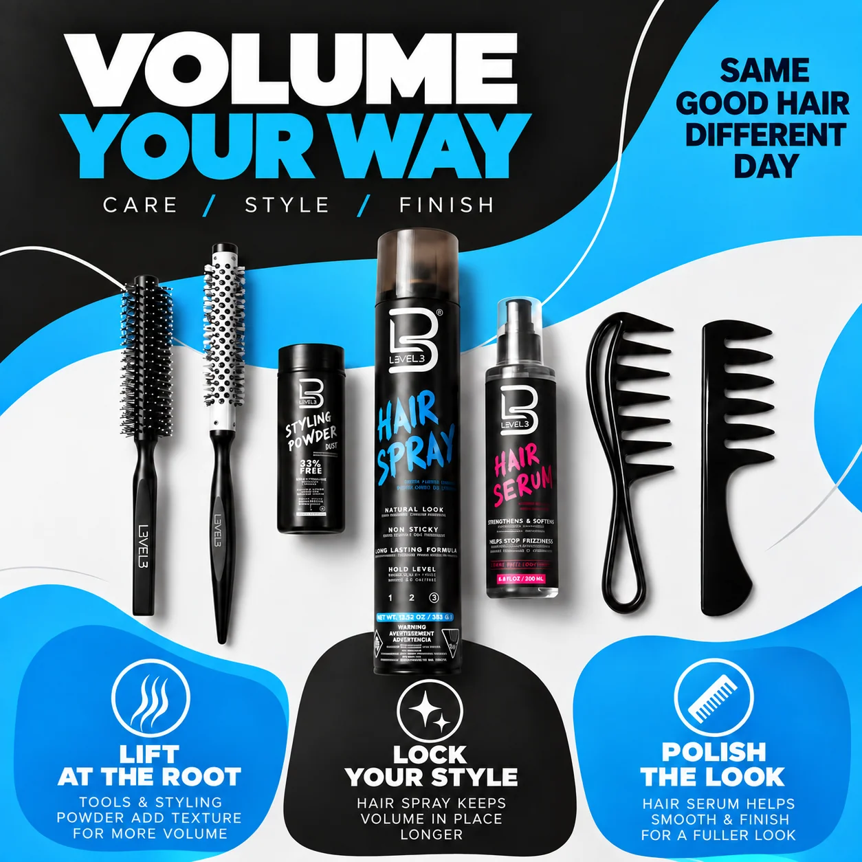 Kit Volumizador para o Cabelo