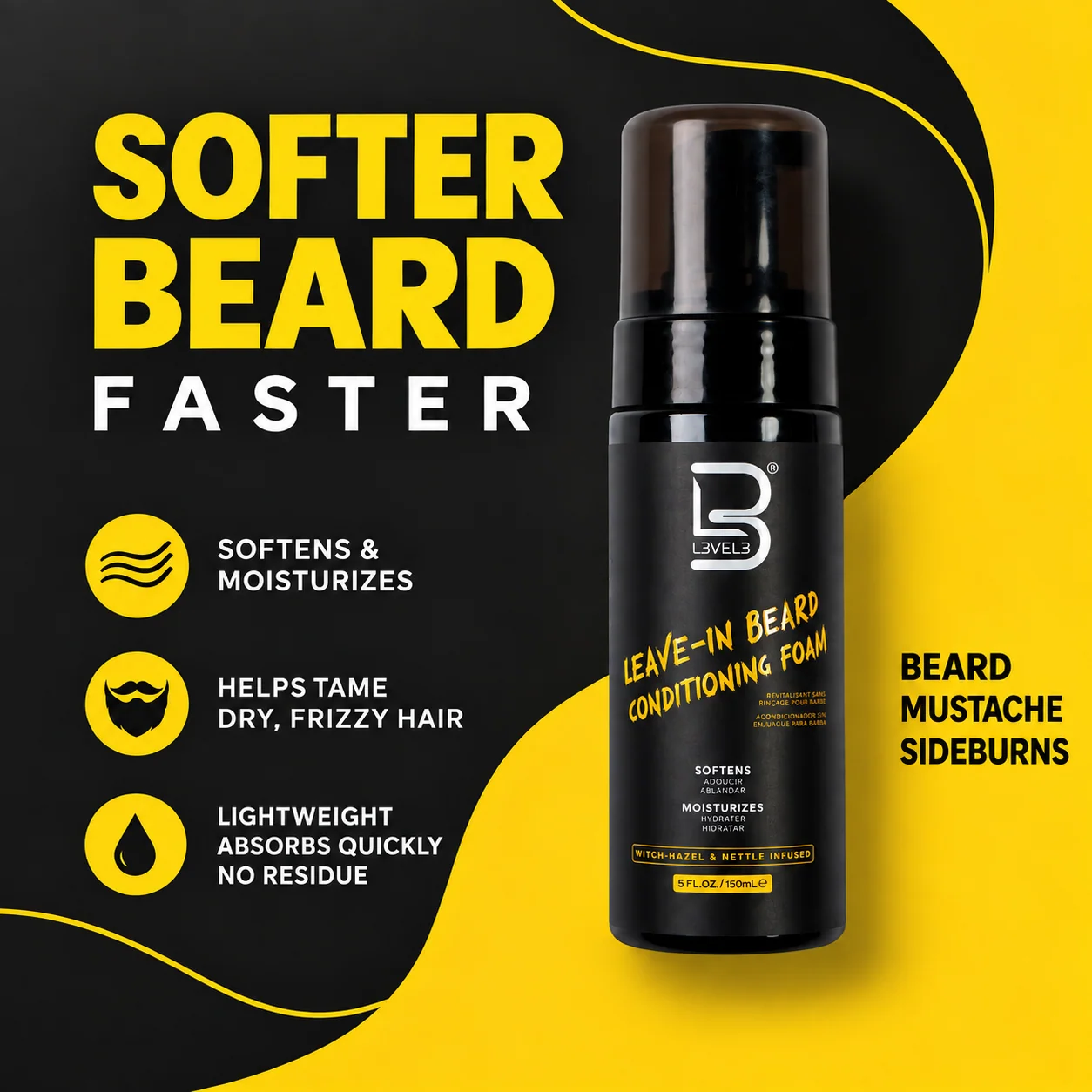 Leave-In Bartconditioner Schaum
