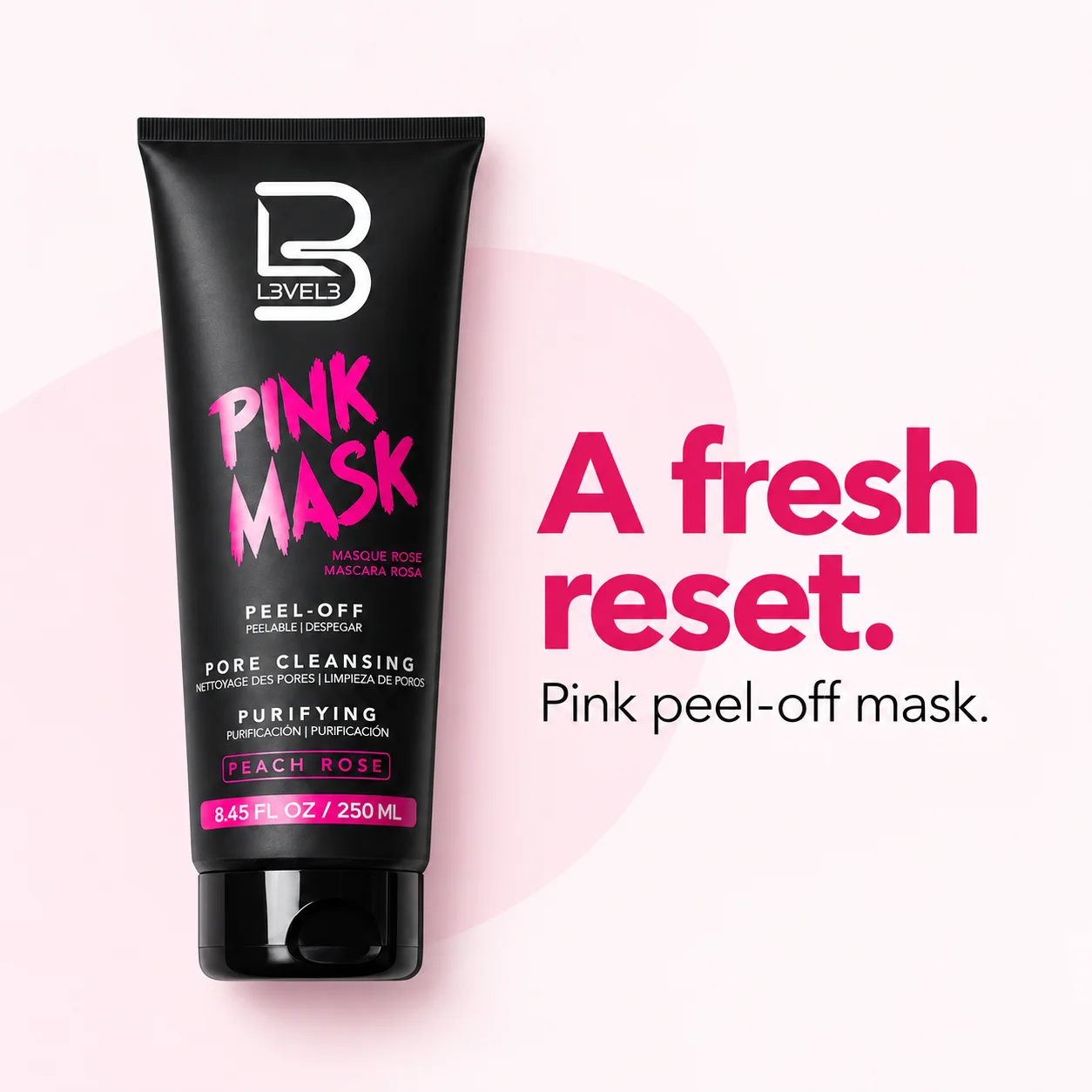 Pinke Gesichtsmaske